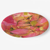 カラフル紅葉フローラ ペーパープレート (アングル)
