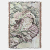 カラフル紅葉付き紅葉スケッチ スローブランケット (正面縦)