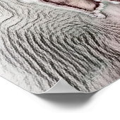 カラフル紅葉付き紅葉スケッチ ポスター (角)