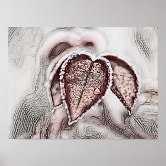 カラフル紅葉付き紅葉スケッチ ポスター (正面)