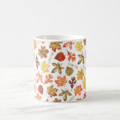 カラフル紅葉大好き秋 パーソナライズされた コーヒーマグカップ (中央)