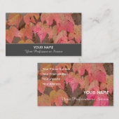 カラフル紅葉秋 名刺 (正面/裏面)