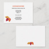 カラフル紅葉結婚ズゲスト詳細 エンクロージャーカード (正面/裏面)