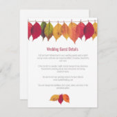 カラフル紅葉結婚ズゲスト詳細 エンクロージャーカード (正面/裏面)