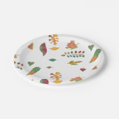 カラフル紅葉絵を描紙プレート ペーパープレート (アングル)