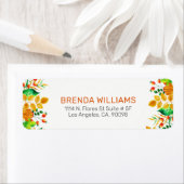 カラフル紅葉縁ど ラベル (インサイチュ)