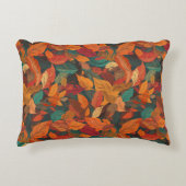 カラフル紅葉 アクセントクッション (正面)