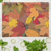 カラフル紅葉 キッチンタオル (折り畳み)