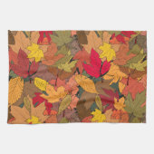 カラフル紅葉 キッチンタオル (横)
