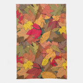 カラフル紅葉 キッチンタオル (縦)