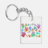 カラフル紅葉 キーホルダー (正面左)