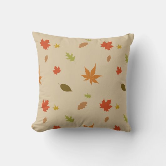 カラフル紅葉 クッション (正面)