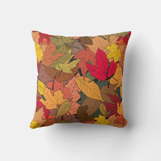 カラフル紅葉 クッション (裏面)