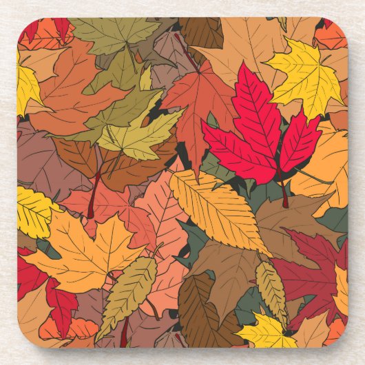 カラフル紅葉 コースター (正面)