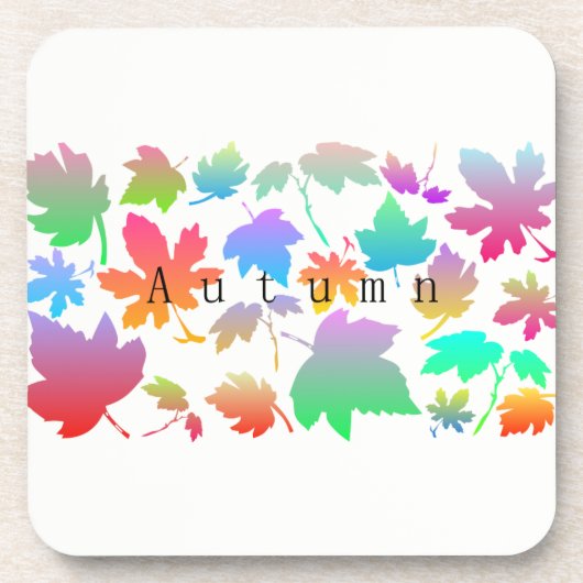 カラフル紅葉 コースター (正面)