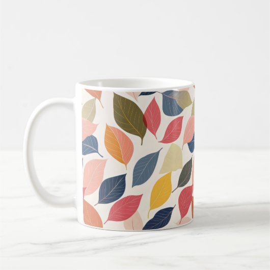 カラフル紅葉 コーヒーマグカップ (左)