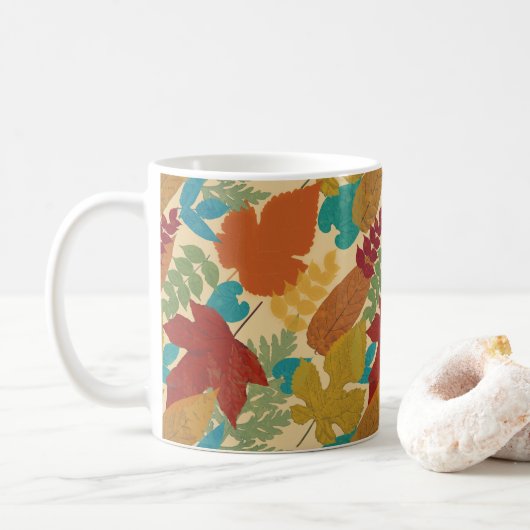 カラフル紅葉 コーヒーマグカップ (ドーナツ)