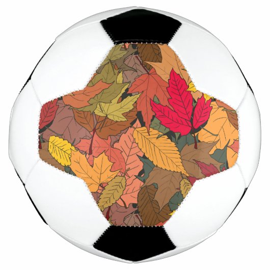 カラフル紅葉 サッカーボール (正面)