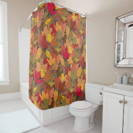 カラフル紅葉 シャワーカーテン