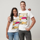 カラフル紅葉、シームレスなパターン。 Tシャツ (ユニセックス)