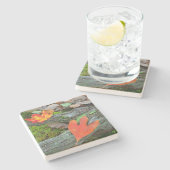 カラフル紅葉 ストーンコースター (横)