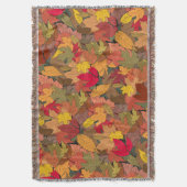 カラフル紅葉 スローブランケット (正面縦)