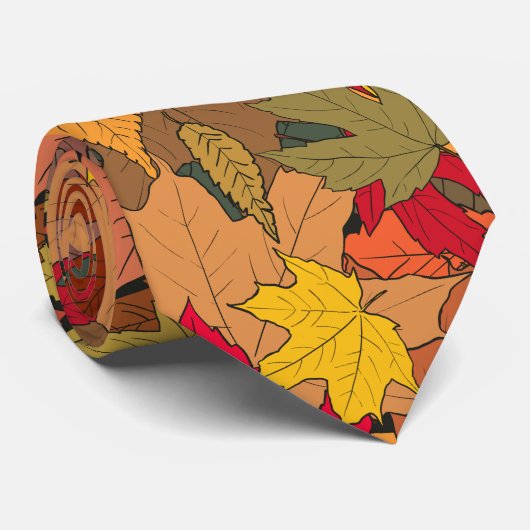 カラフル紅葉 ネクタイ (ロール)