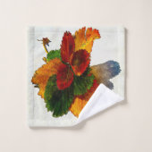 カラフル紅葉 バスタオルセット (ウォッシュタオル)