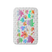 カラフル紅葉 バスマット (正面縦)