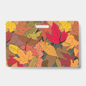 カラフル紅葉 バッジ (裏面)