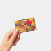 カラフル紅葉 バッジ (手持ち)