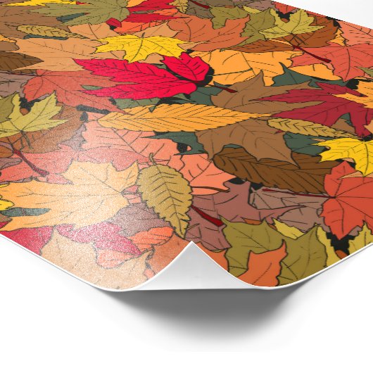 カラフル紅葉 フォトプリント            (角)