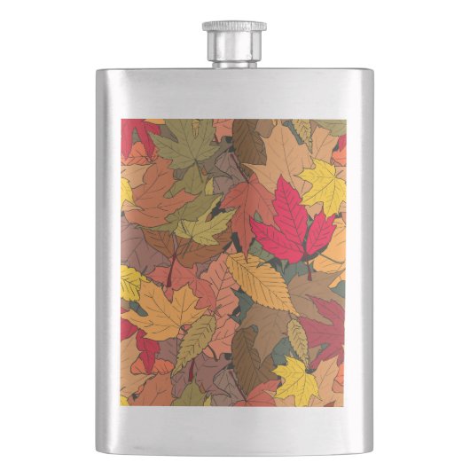 カラフル紅葉 フラスク (正面)