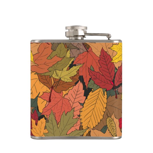カラフル紅葉 フラスク (裏面)