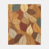 カラフル紅葉 フリースブランケット (正面)