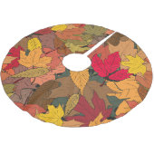 カラフル紅葉 ブラッシュドポリエステルツリースカート (アングル)