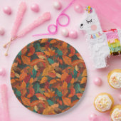 カラフル紅葉 ペーパープレート (パーティー)