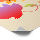 カラフル紅葉 ポスター (角)