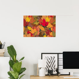 カラフル紅葉 ポスター