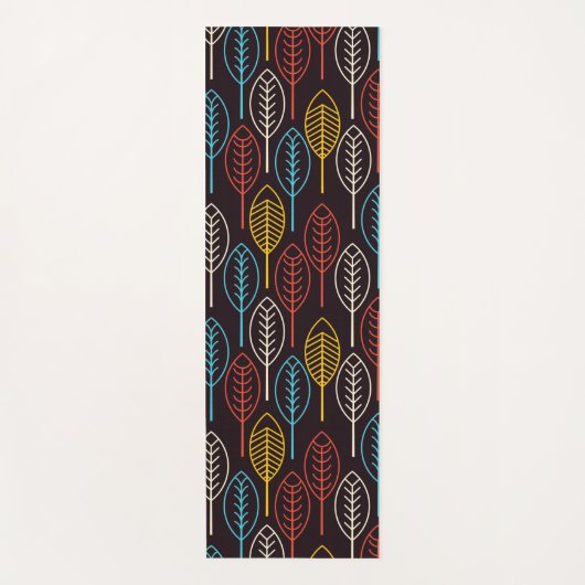 カラフル紅葉 ヨガマット (正面)