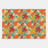 カラフル紅葉 ラッピングペーパーシート (正面2)