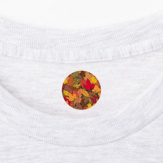 カラフル紅葉 ラベル (貼付)