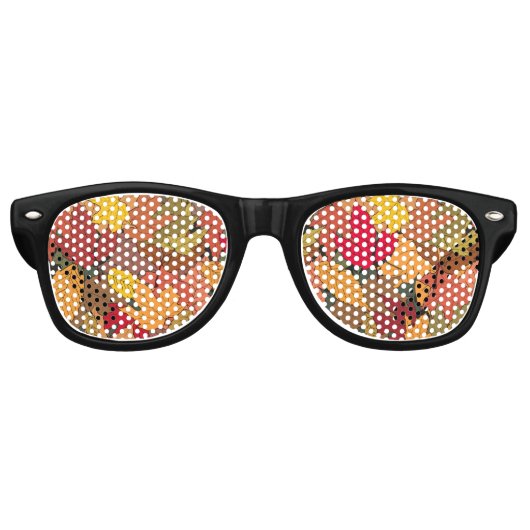 カラフル紅葉 レトロサングラス (正面)