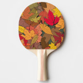 カラフル紅葉 卓球ラケット (正面)