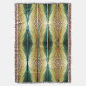 カラフル紅葉、抽象芸術パターン スローブランケット (正面縦)