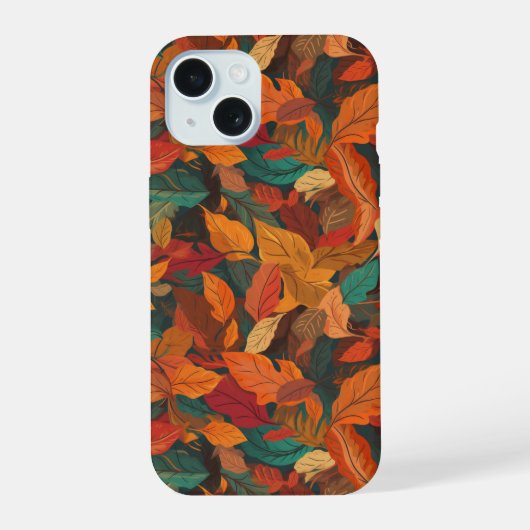 カラフル紅葉 iPhone 15ケース (裏面)