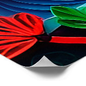 カラフル紙のクイリング作品 ポスター (角)