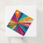 カラフル紙コラージアートギフトラベル フェイバータグ (インサイチュ)