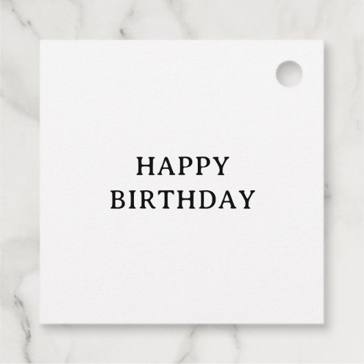 カラフル紙コラージアートギフトラベル フェイバータグ (裏面)