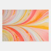 カラフル紙コラージアートラッピング紙シート ラッピングペーパーシート (正面)